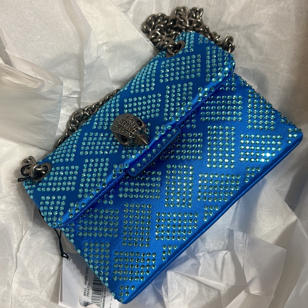 Kurt geiger blue crystal mini bag!